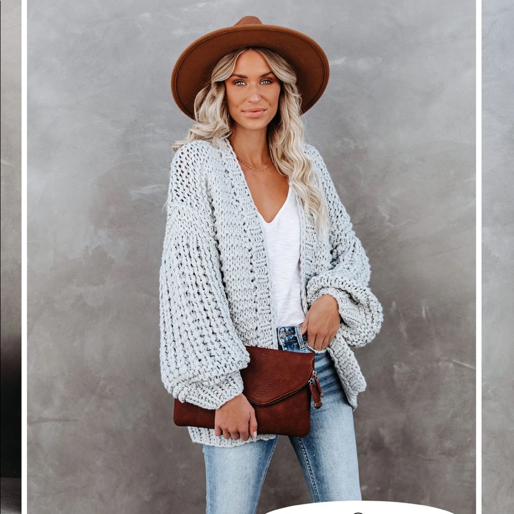 Vici Dwindling Daylight Knit Cardigan M